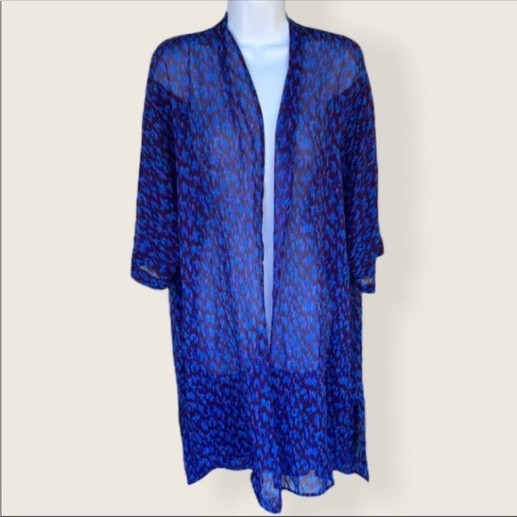ANA Blue Sheer Beach Vacation Pull cover up sheer
Size Med - Picture 10 of 10